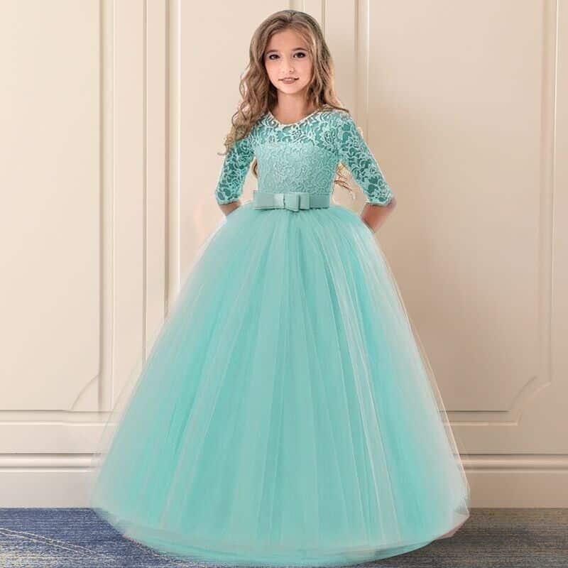 Girls Laced Princess Party Dress