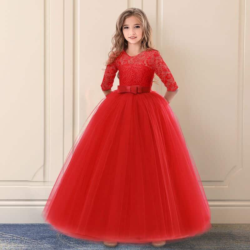 Girls Laced Princess Party Dress