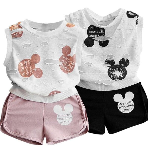 Conjunto de Ropa Rasgada para Niña