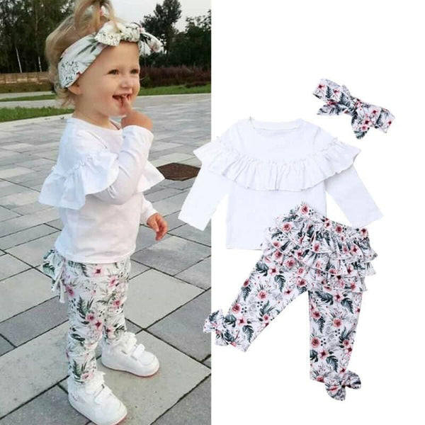 Girl's Ruffle Clothing Set