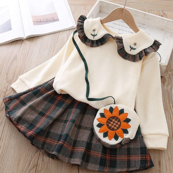 Conjunto elegante para niñas con chaqueta 