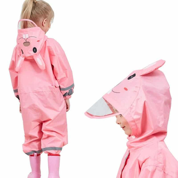 Animal Themed Kids Raincoat