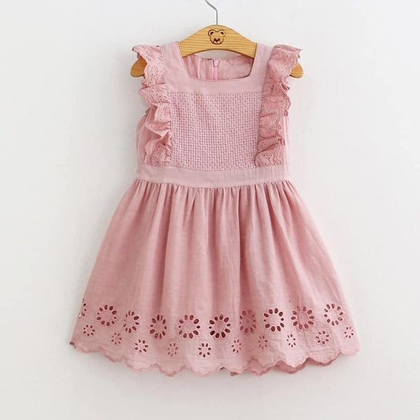 High-Quality Girls' Dress in Pink Color