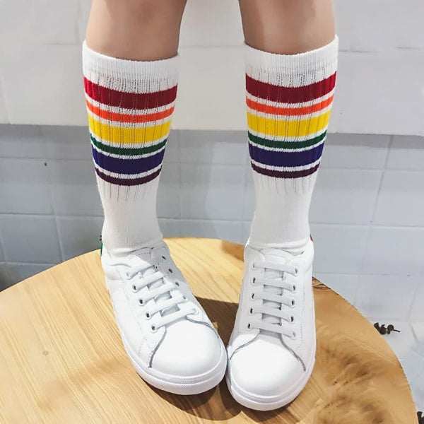 Kid's Rainbow Long Socks