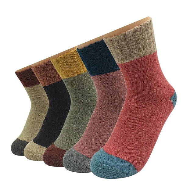 Girl's Wool Socks Set 5 Pcs