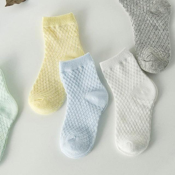 Cotton Plain Socks Set 5 Pcs