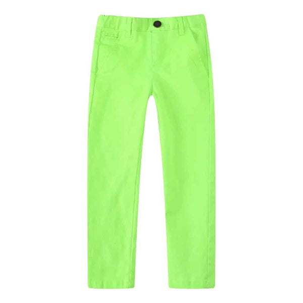 Kid's Colorful Cotton Straight Pants