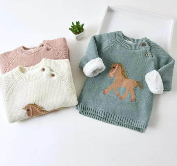 Kid's Little Horse Sweater