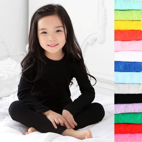 Pijamas de color caramelo para niñas