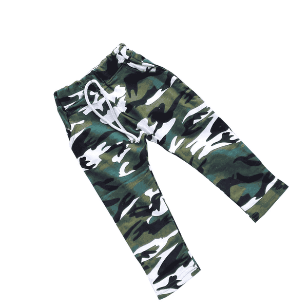 Casual Pants for Kids with Camouflage Prints