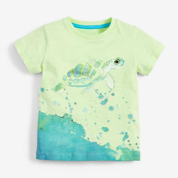 Sea Turtle Printed T-Shirt for Kids