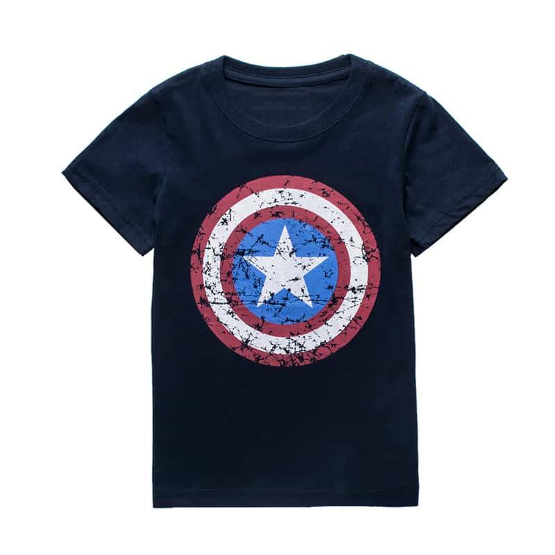 Boy's Captain America Printed T-Shirt