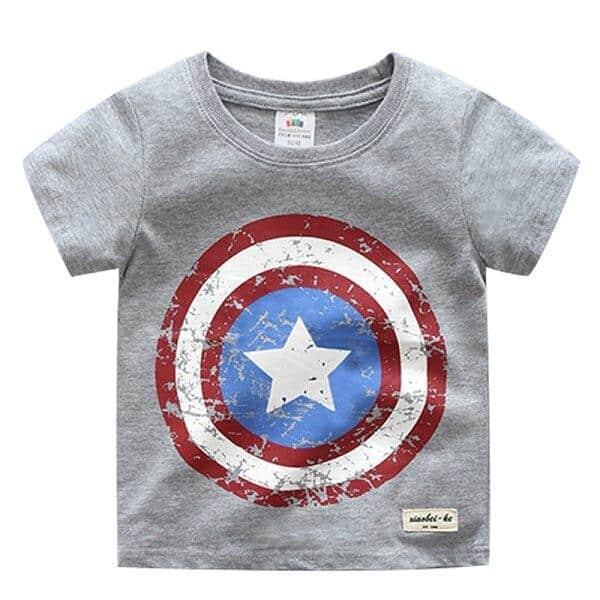 Boy's Captain America Printed T-Shirt