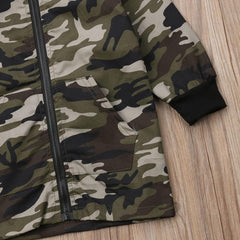 Casual Camouflage Dinosaur Jacket