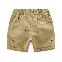 Anchor Printed Beach Shorts For Boys