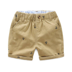 Anchor Printed Beach Shorts For Boys