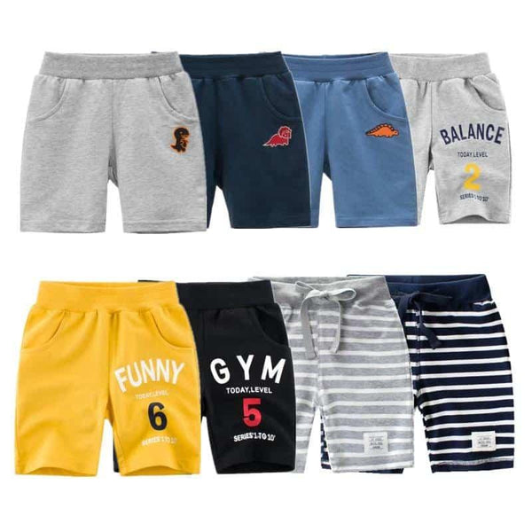 Shorts de dinosaurios bordados para niños