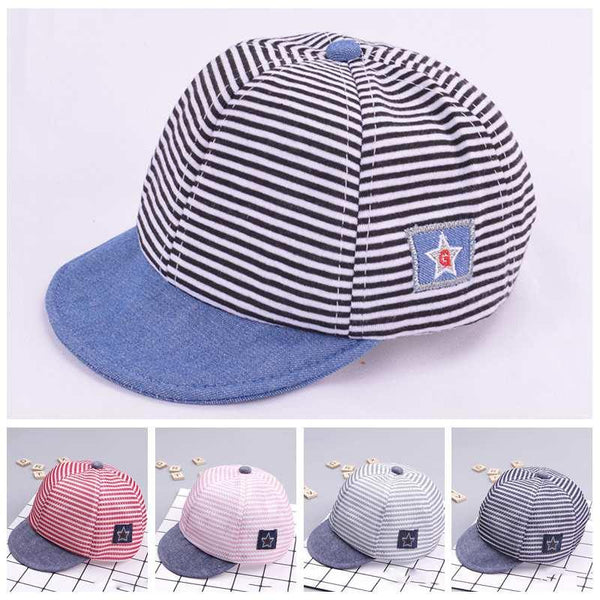 Boy's Casual Striped Soft Baseball Cap