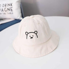 Cartoon Bear Printed Kid's Bucket Hat