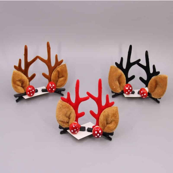 Kid's Deer Ears Style Hairpins 2 pcs Set
