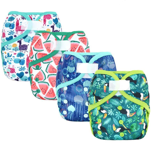 Adjustable Baby Cloth Diaper Cover With or Without Bamboo Insert