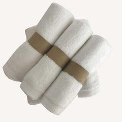 White Bamboo Baby Towels 6 pcs Set