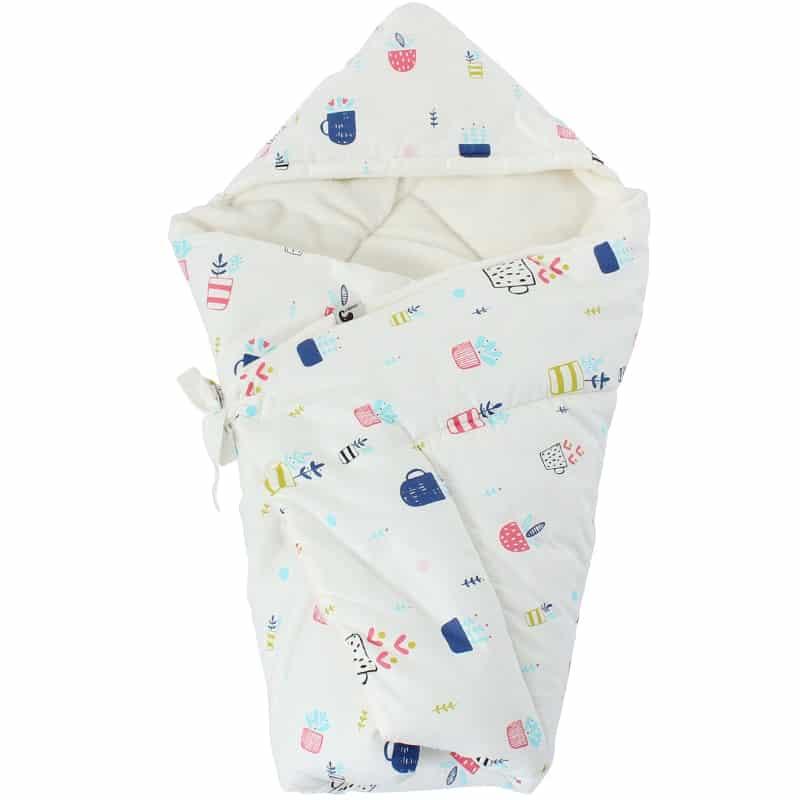 Cute Comfortable Warm Cotton Baby Envelope Blanket