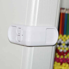 White Plastic Door Lock 5 pcs Set