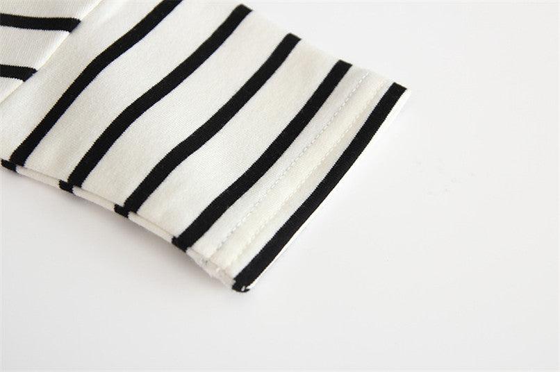 Comfortable Striped Long Sleeve Top - Stylus Kids