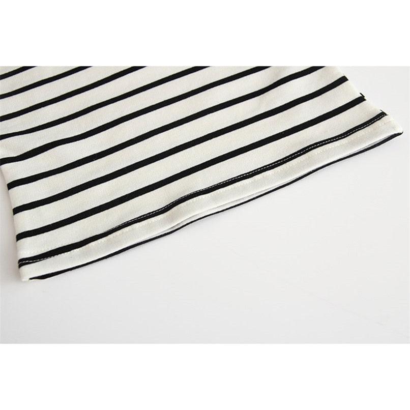 Comfortable Striped Long Sleeve Top - Stylus Kids