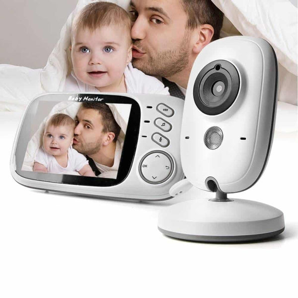 Monitor de bebé con vídeo inalámbrico LCD en color