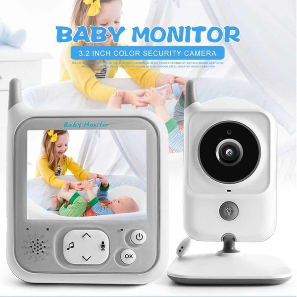 Monitor de bebé con vídeo y audio bidireccional LCD inalámbrico
