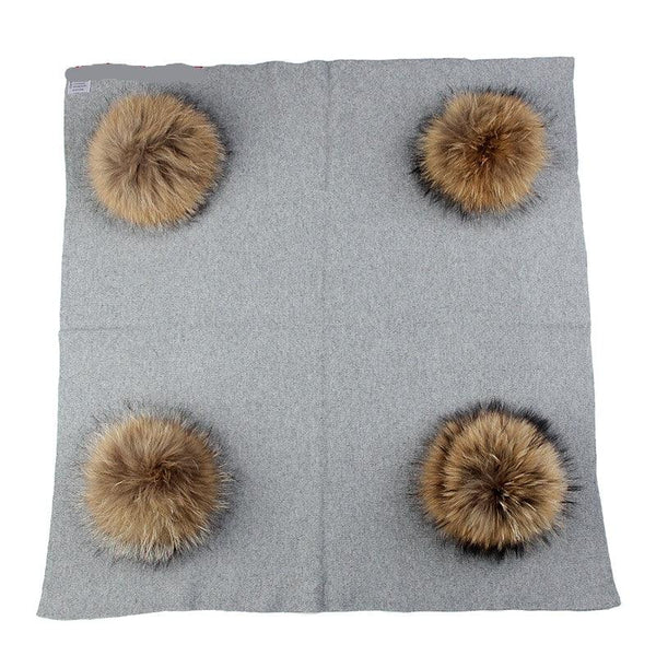 Girl's Warm Wool Swaddling Blanket