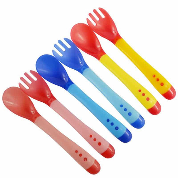 Safety Silicone Baby Flatware Set
