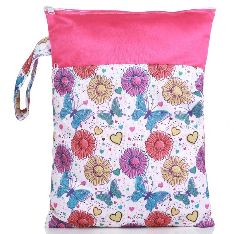 Multifunctional Water-resistant Compact Diaper Bag with Colorful Pattern