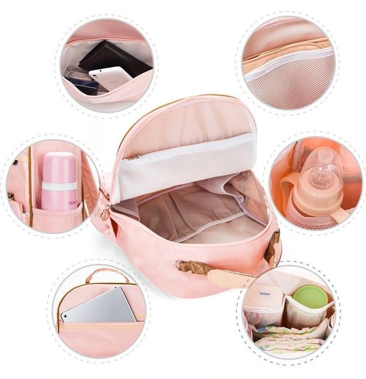 Fashion Convenient Multifunctional Nylon Diaper Bag