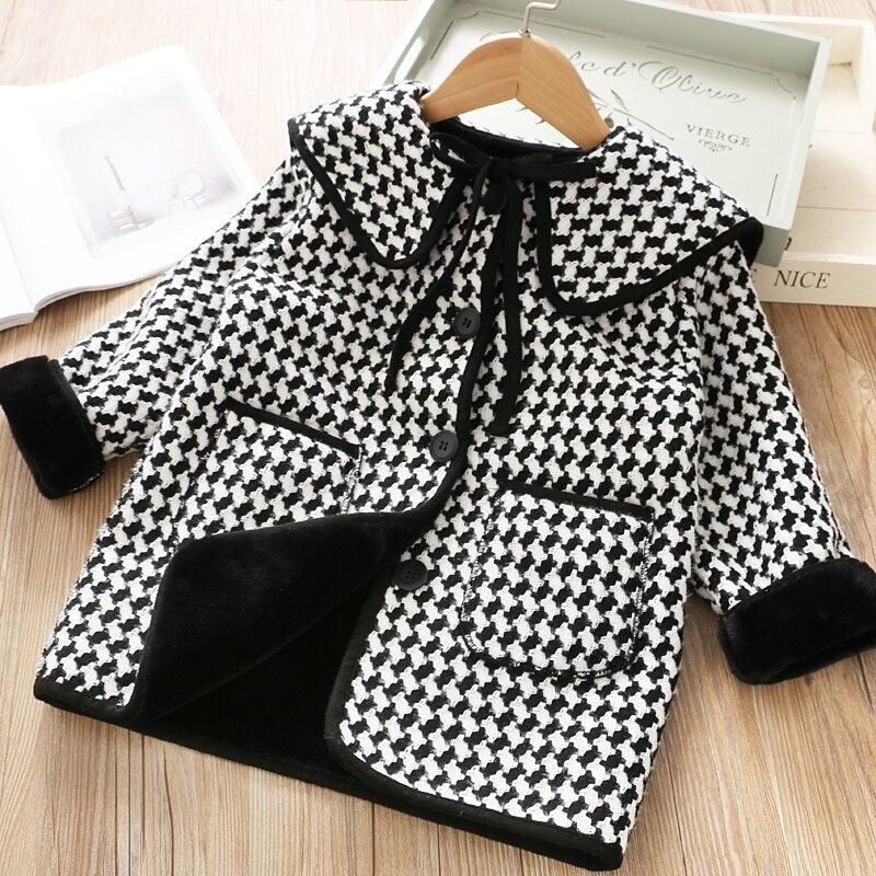 Elegant Style Windproof Cotton Coat for Girls - Stylus Kids