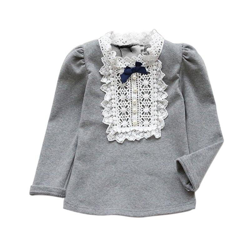 Girl's Lace Decorated Ruffled Blouse - Stylus Kids