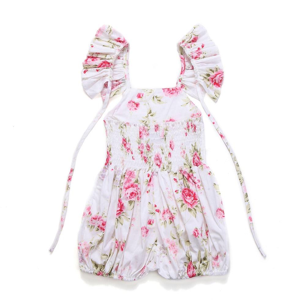 Girl's Summer Ruffles Sleeveless Romper - Stylus Kids