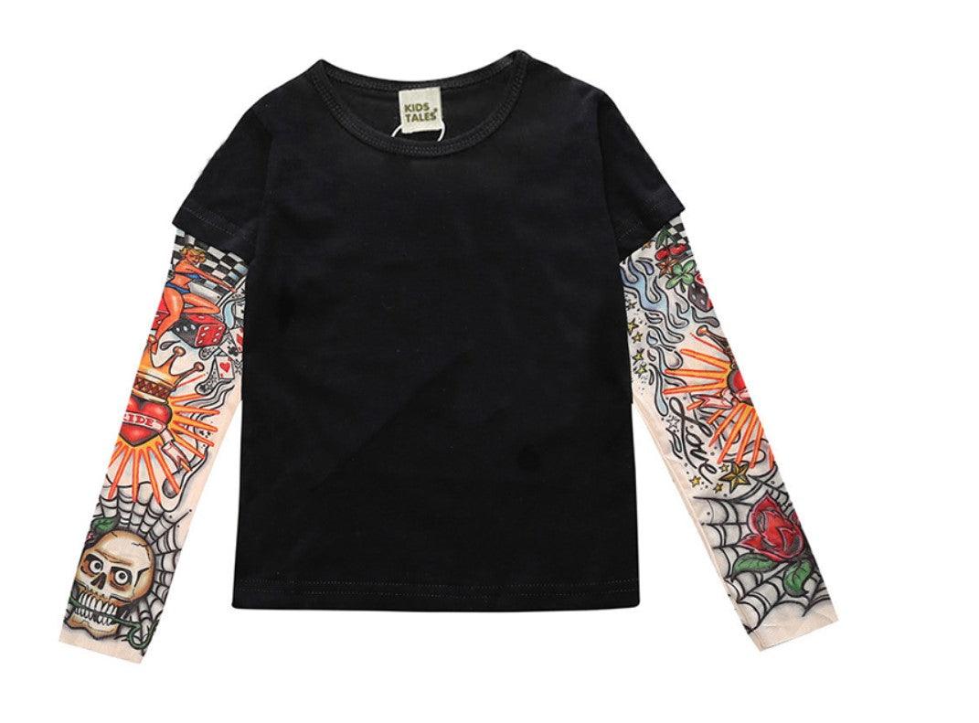 Boy's Tattoo Sleeve Top - Stylus Kids