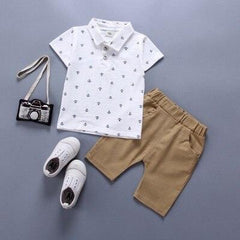 Boys' Casual Summer Plaid Shirt and Shorts - Stylus Kids