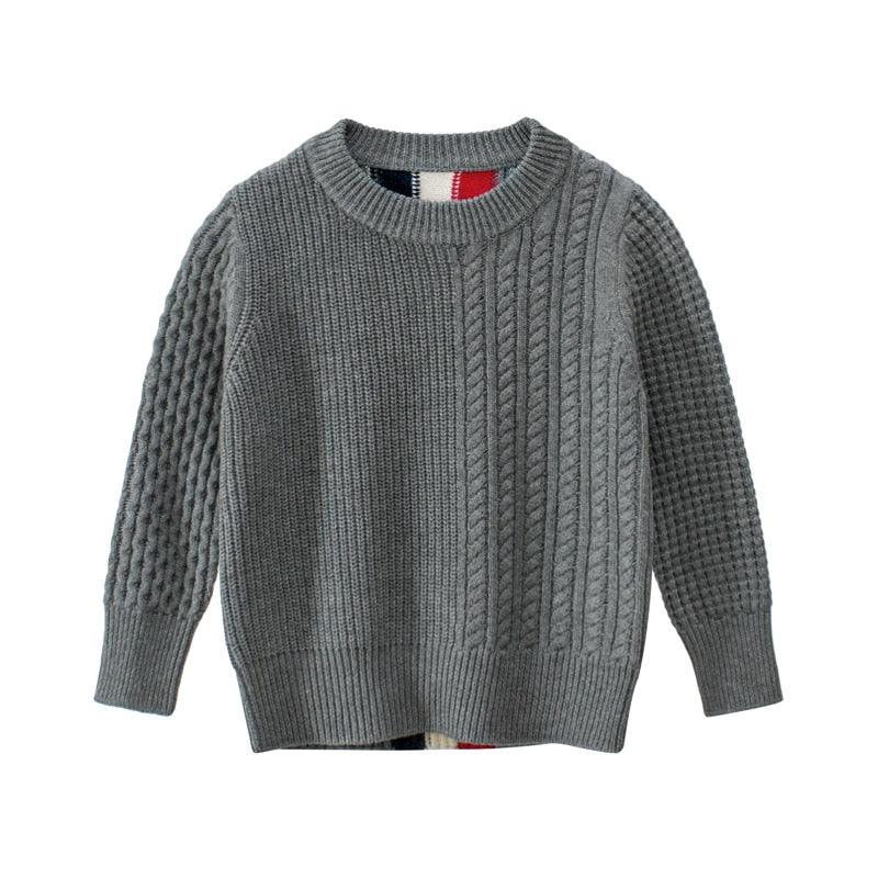 Boy's Striped Sweater - Stylus Kids