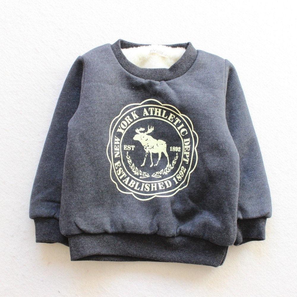 Stylish Winter Warm Plush Kid's Sweatshirt - Stylus Kids