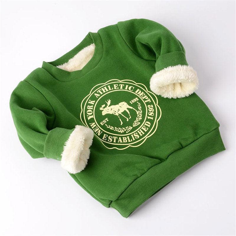 Stylish Winter Warm Plush Kid's Sweatshirt - Stylus Kids