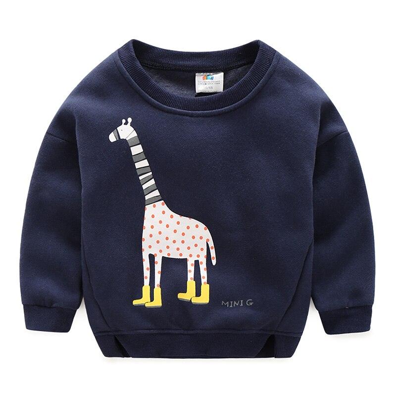 Fleece Sweatshirt with Giraffe Print for Boys - Stylus Kids