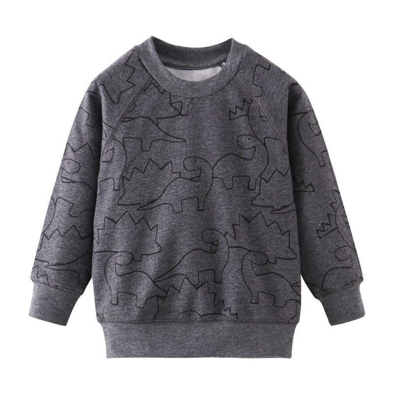 Boy's Dinosaur Printed Sweatshirt - Stylus Kids