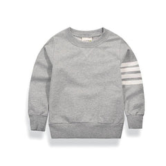 Blue and Grey Boys' Sweatshirt with Stripes - Stylus Kids