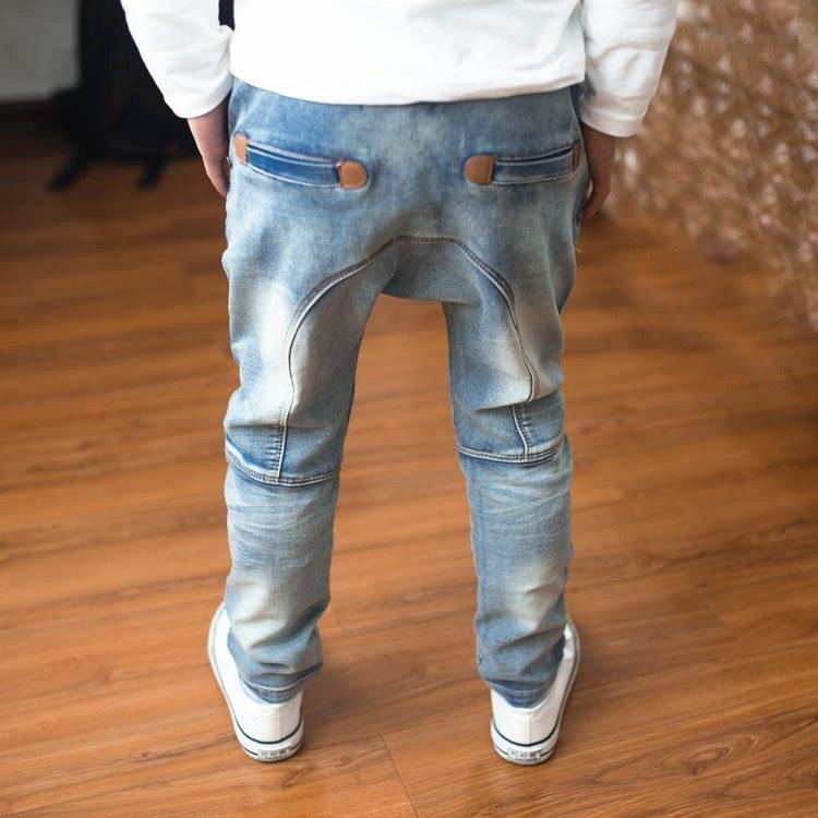 Fashion Elastic Blue Boy's Jeans - Stylus Kids
