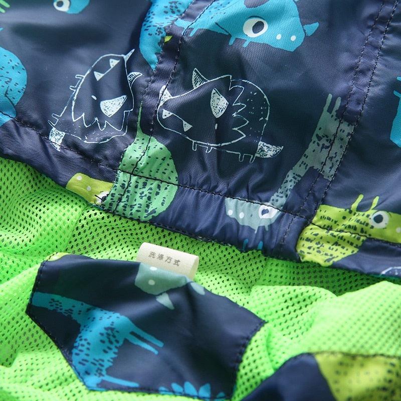 Waterproof Dinosaur Printed Jacket for Boys - Stylus Kids