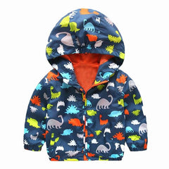 Waterproof Dinosaur Printed Jacket for Boys - Stylus Kids